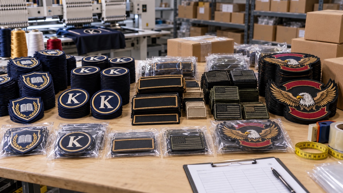 Bulk Custom Embroidered Patches in India: 100 to 1 Lakh Pieces