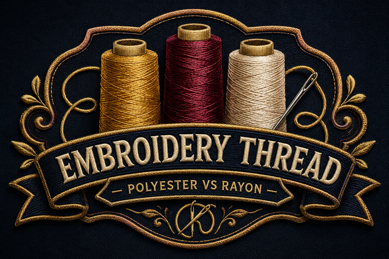 Polyester or Rayon? Choosing the Right Embroidery Thread