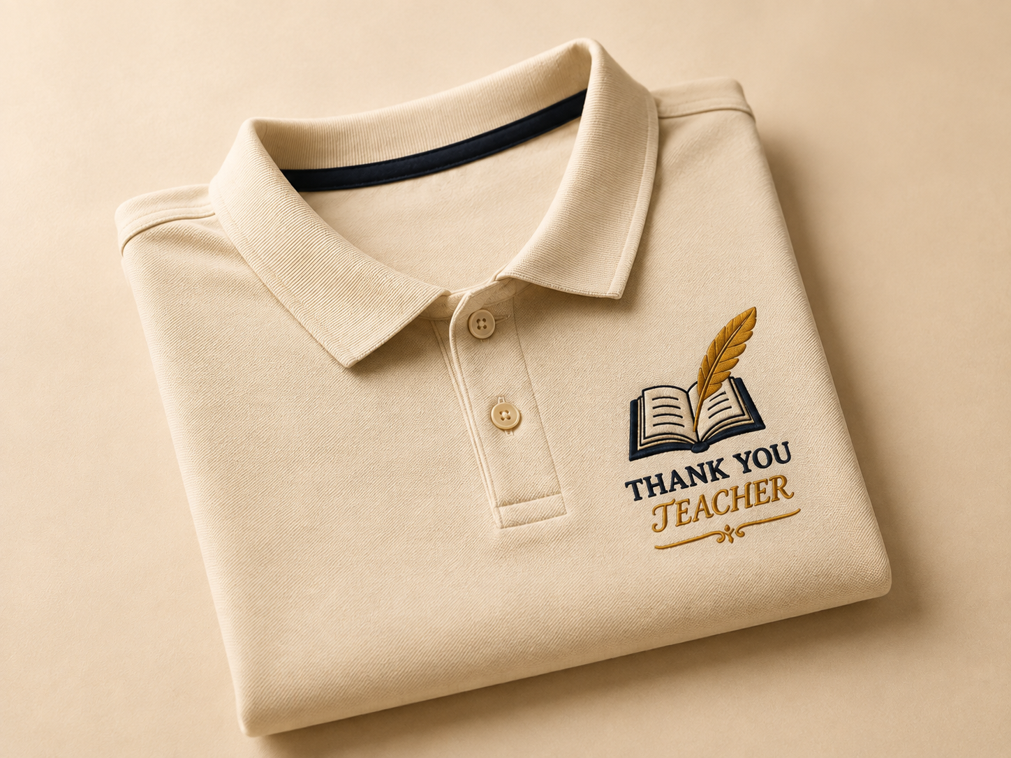 Embroidered polos and tees teachers can wear every day