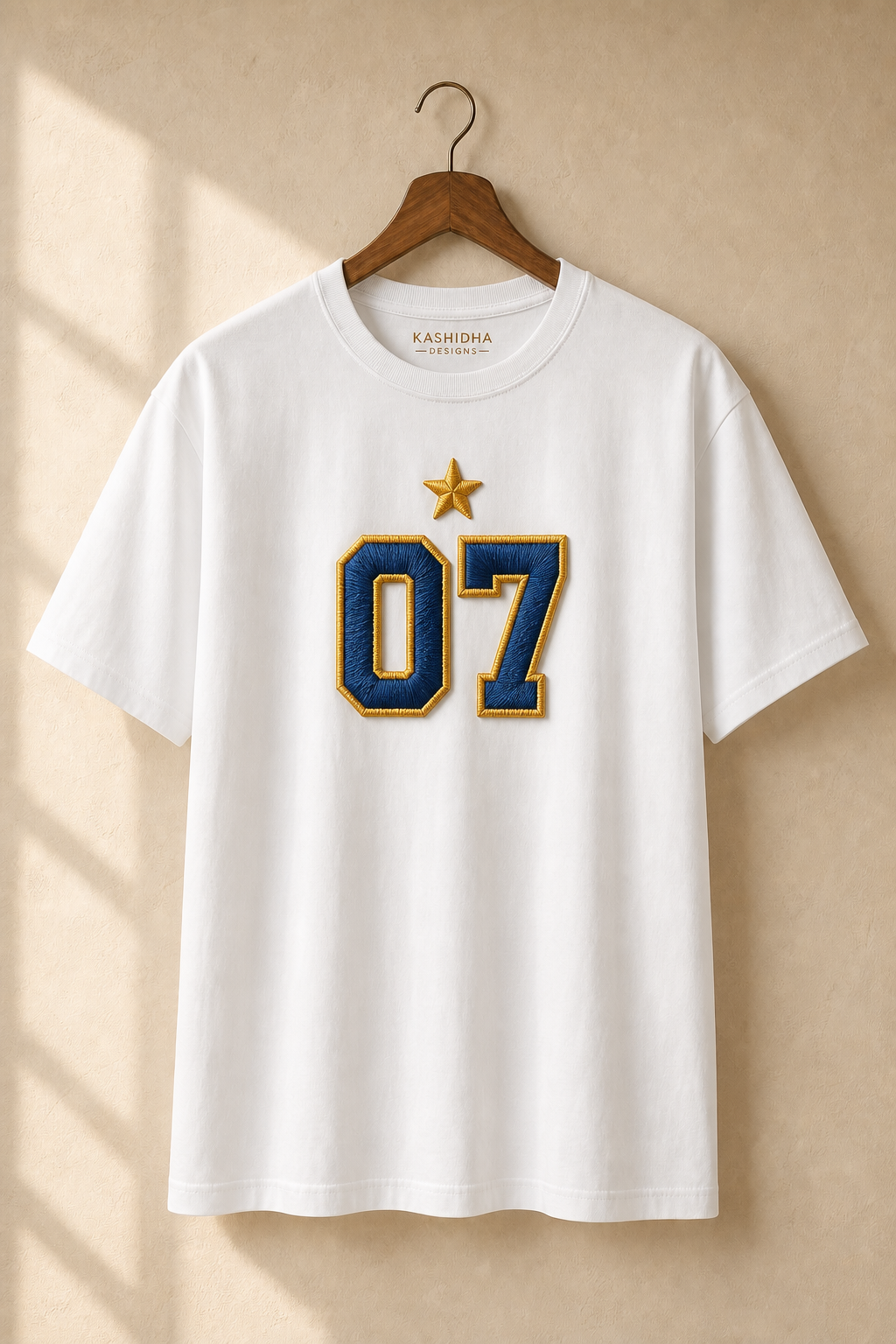 Sports Number Embroidered Oversize T-Shirt