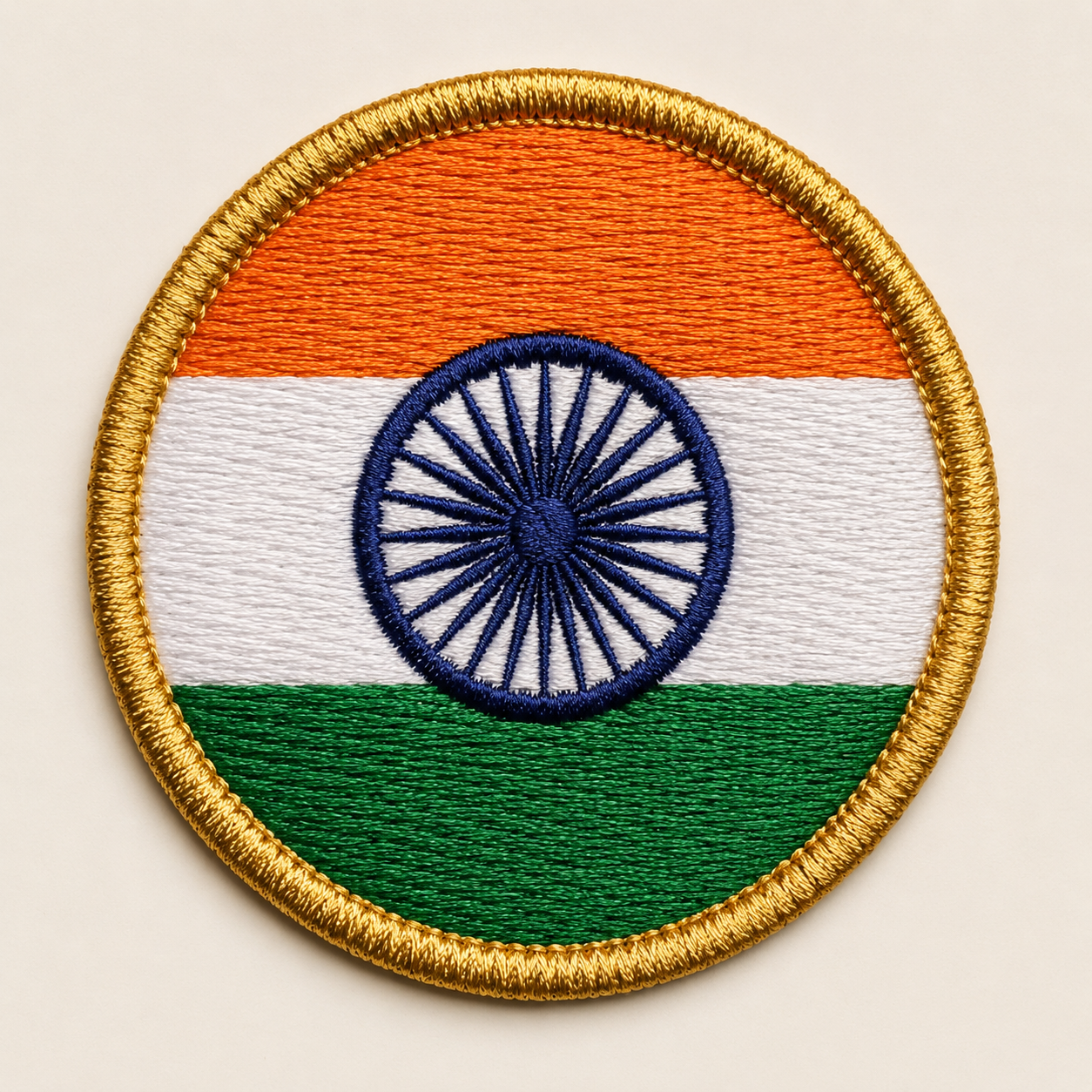 Tiranga Pride – Indian Flag Embroidered Patch