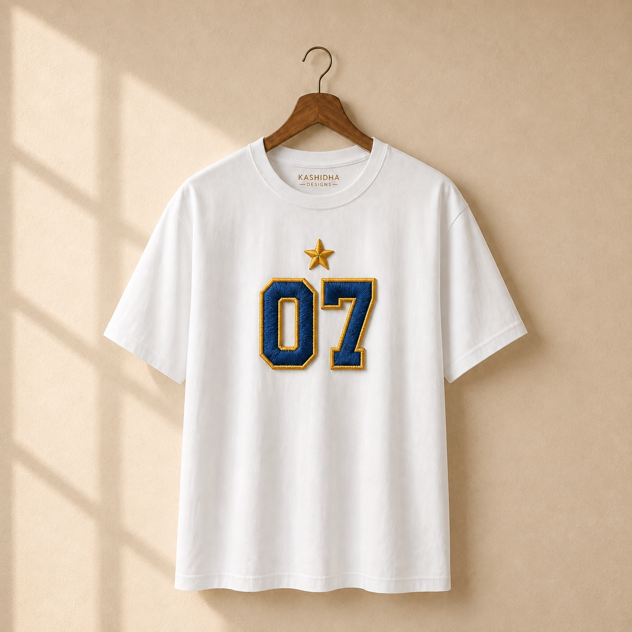 Sports Number Embroidered Oversize T-Shirt