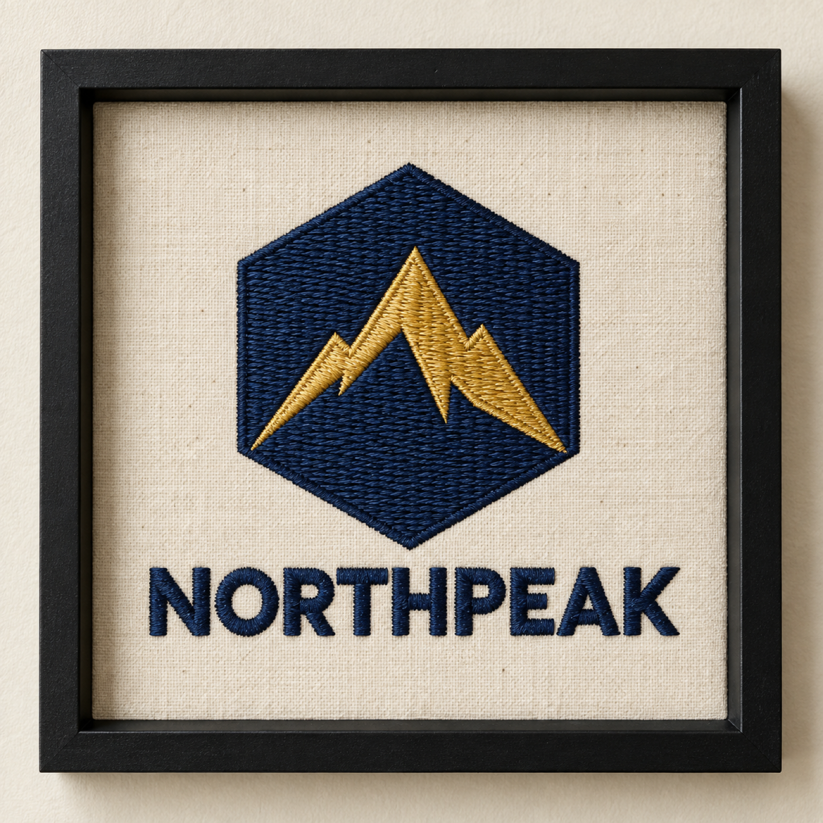 Company Logo Embroidered Frame – Office & Corporate Gift