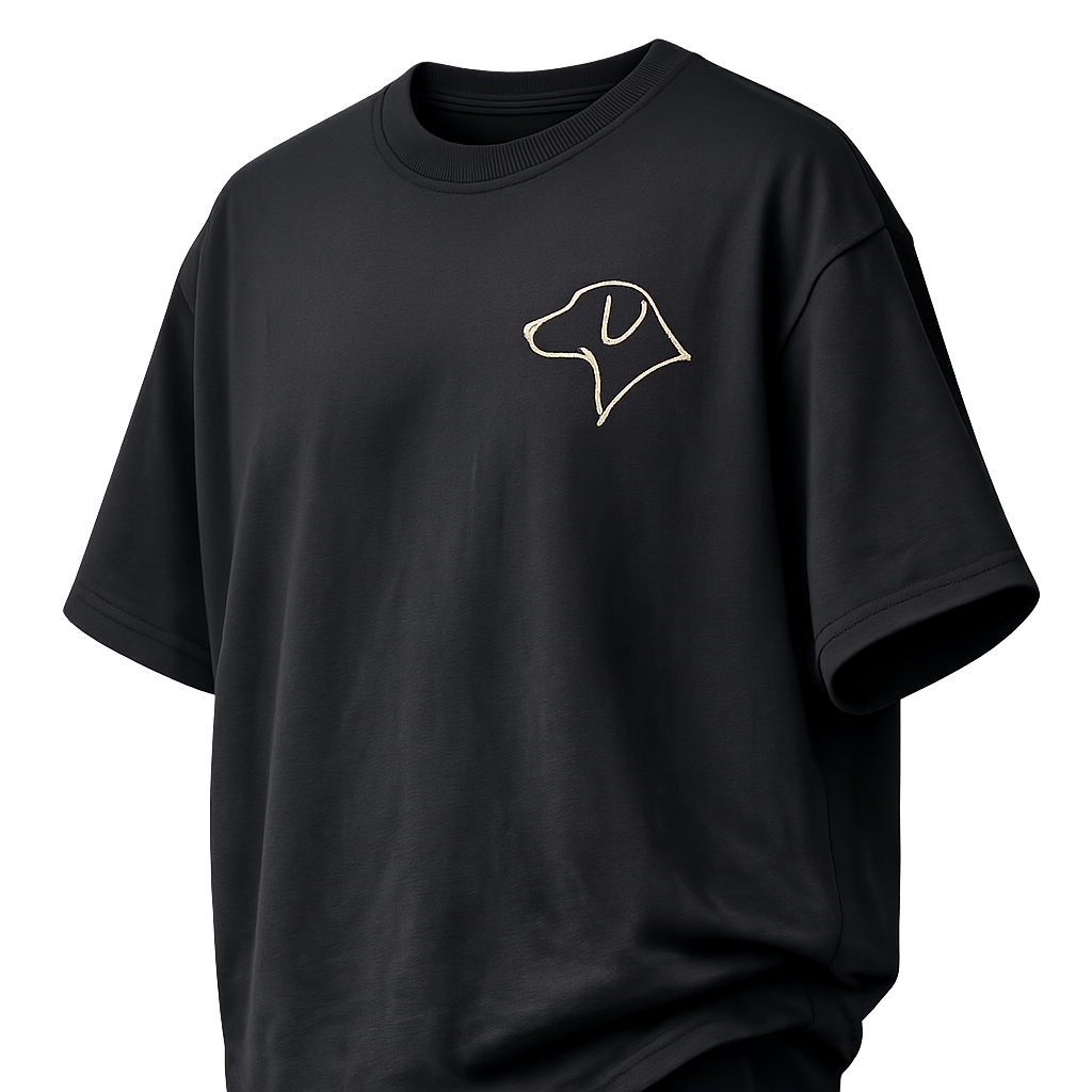 Pet Portrait Embroidered Oversize T-Shirt