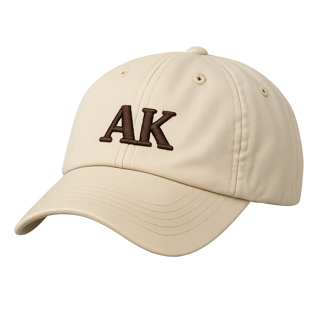 Initial Embroidered Dad Cap