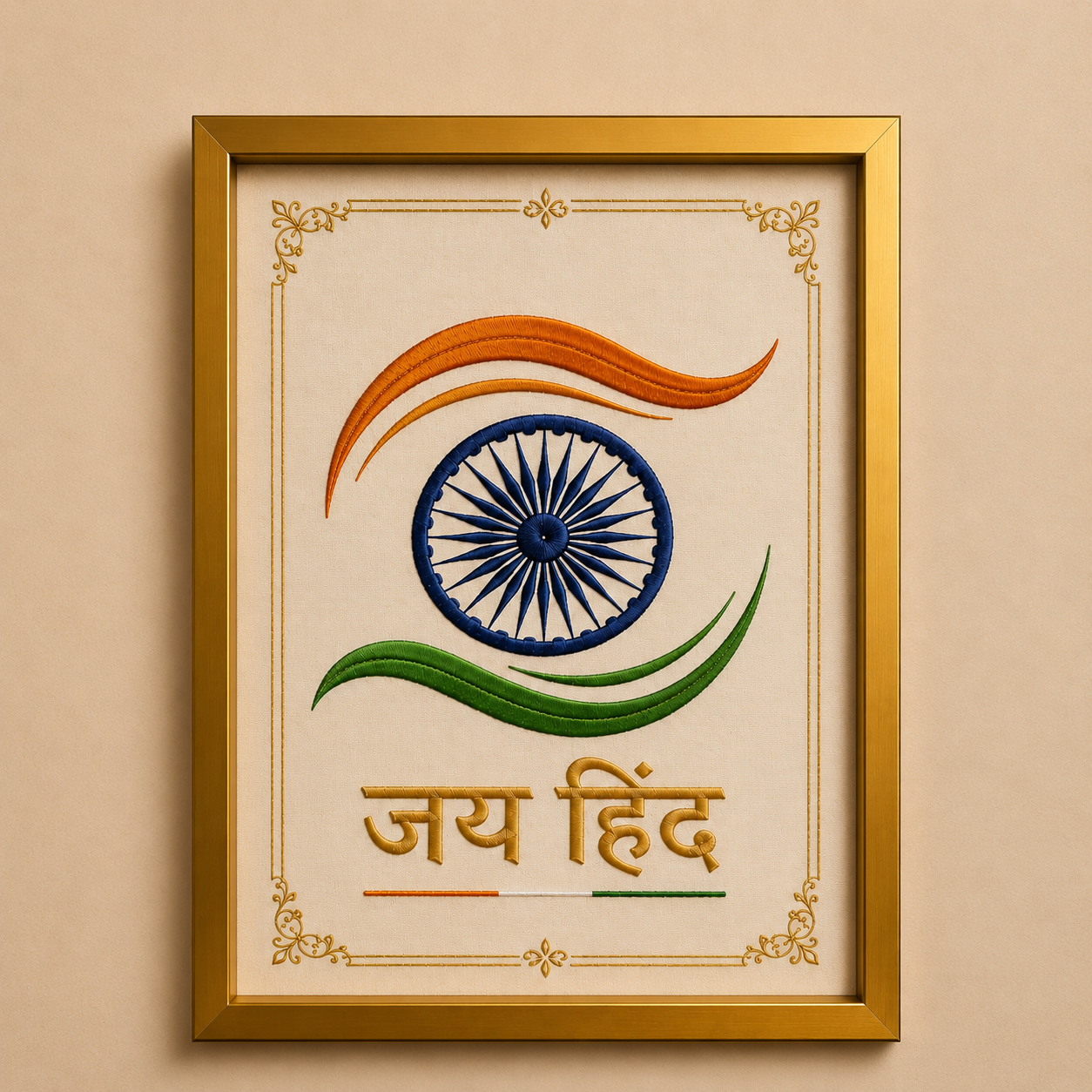 Spirit of India – Independence Day Embroidery Frame