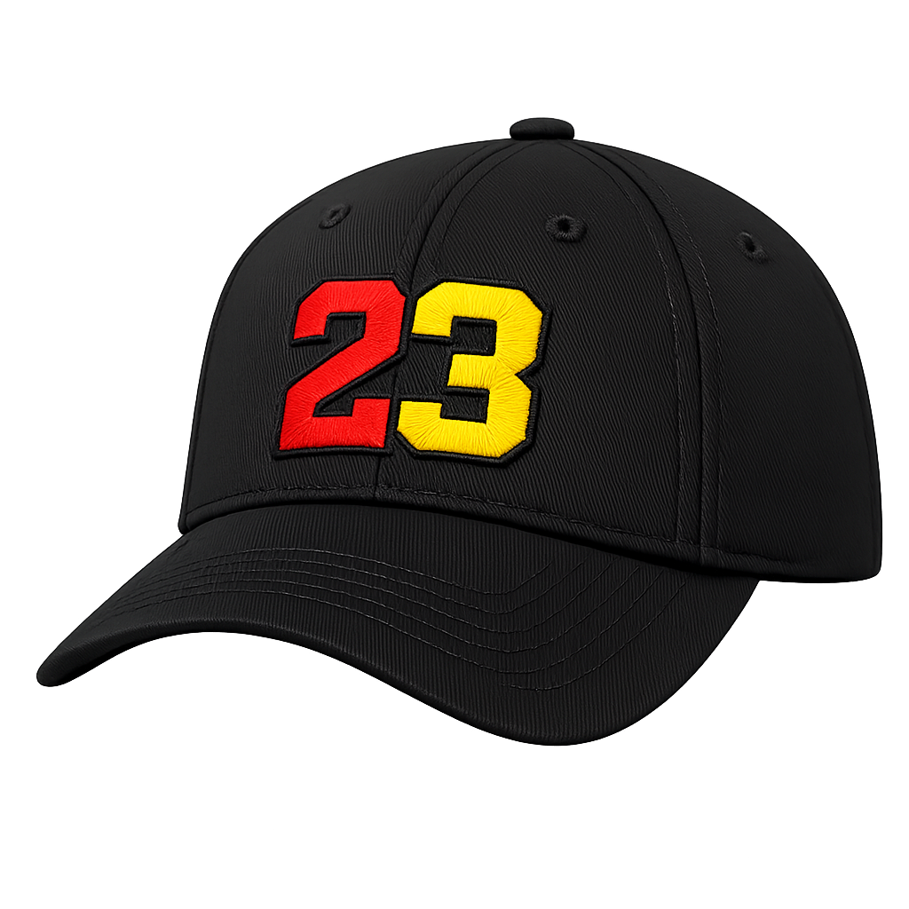 Number Embroidered Cap