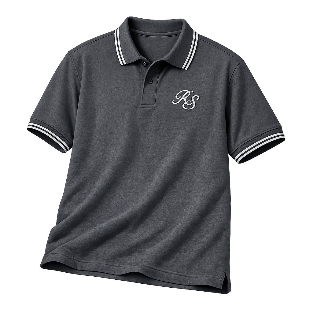 Monogram Initial Embroidered Polo