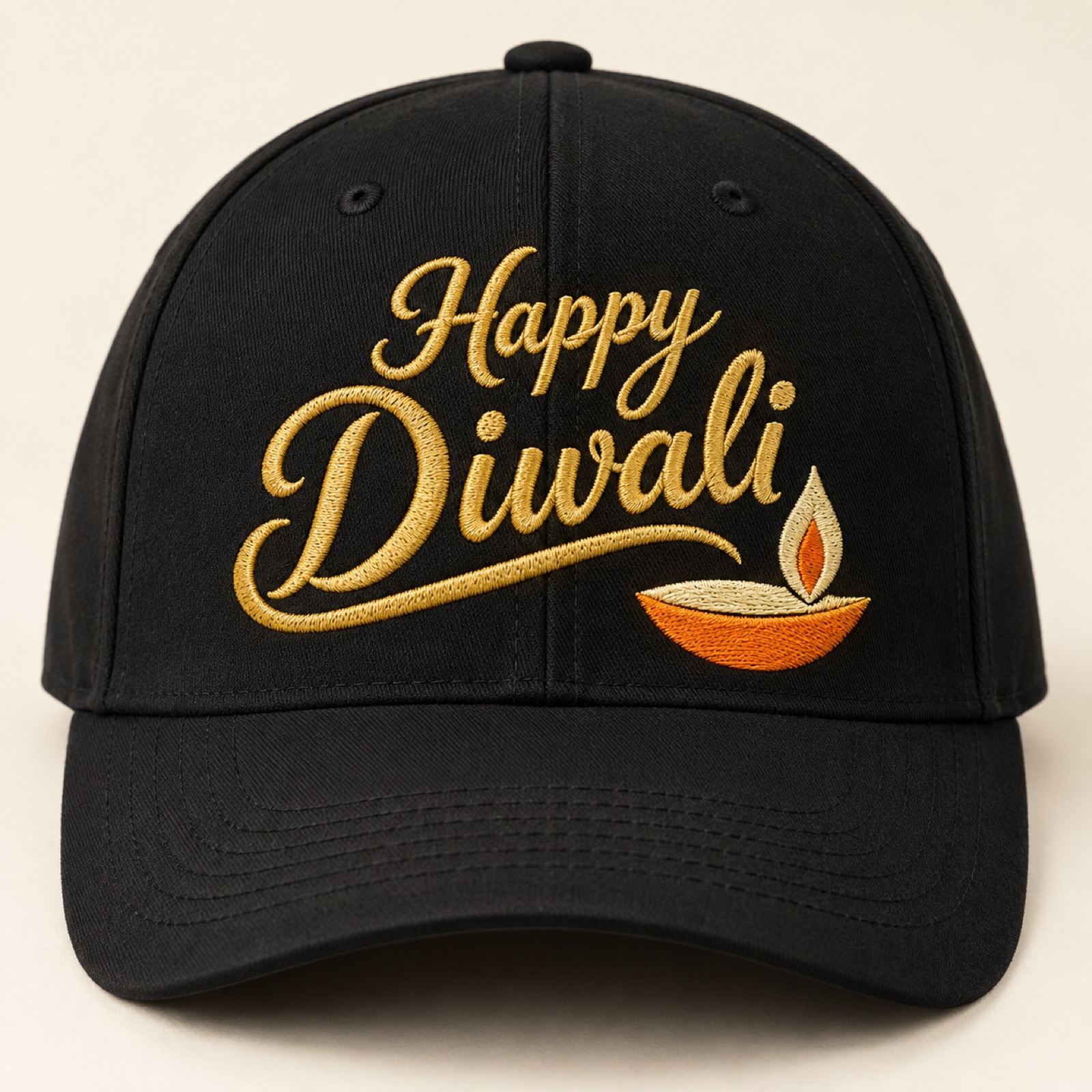 Happy Diwali Embroidered Cap