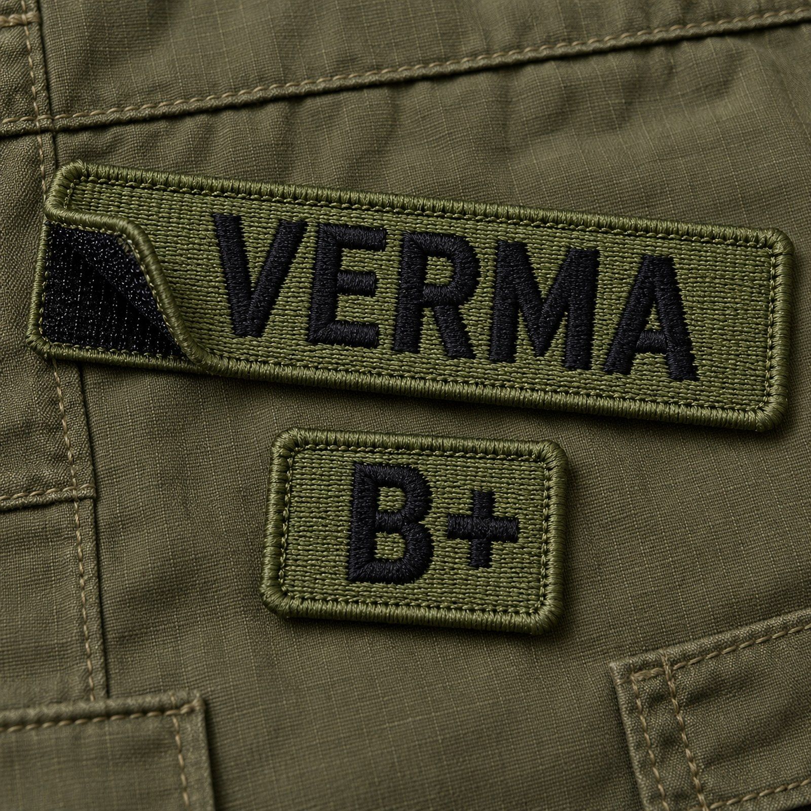 Blood Group Velcro Tab