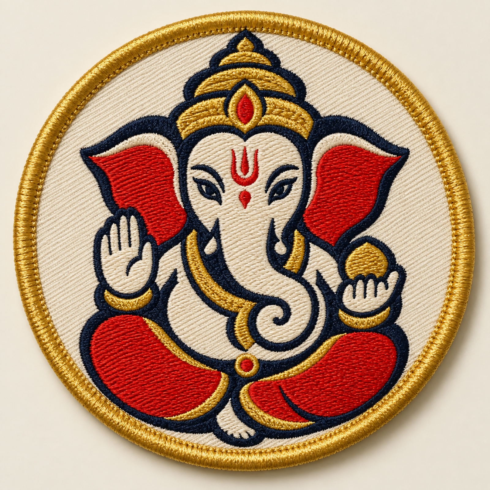 Ganesha Embroidered Patch