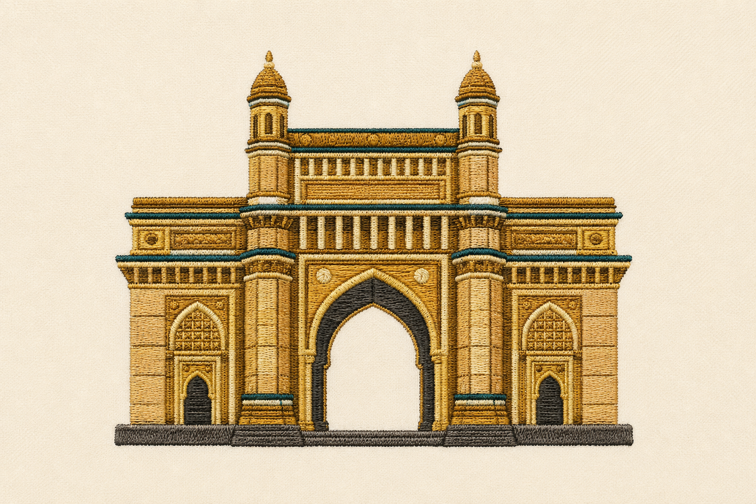Embroidered art of the Gateway of India, Mumbai