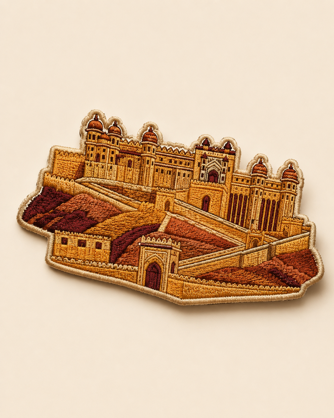 Embroidered Amber Fort patch