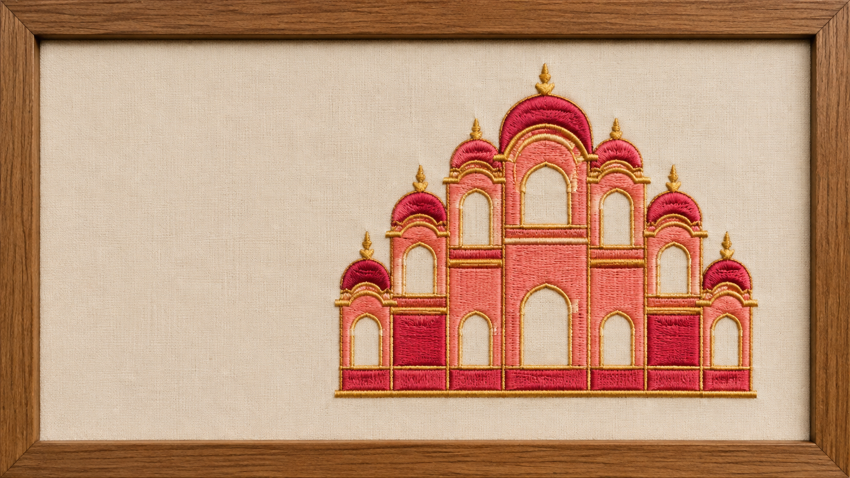 Embroidered art of Hawa Mahal, Jaipur, Rajasthan