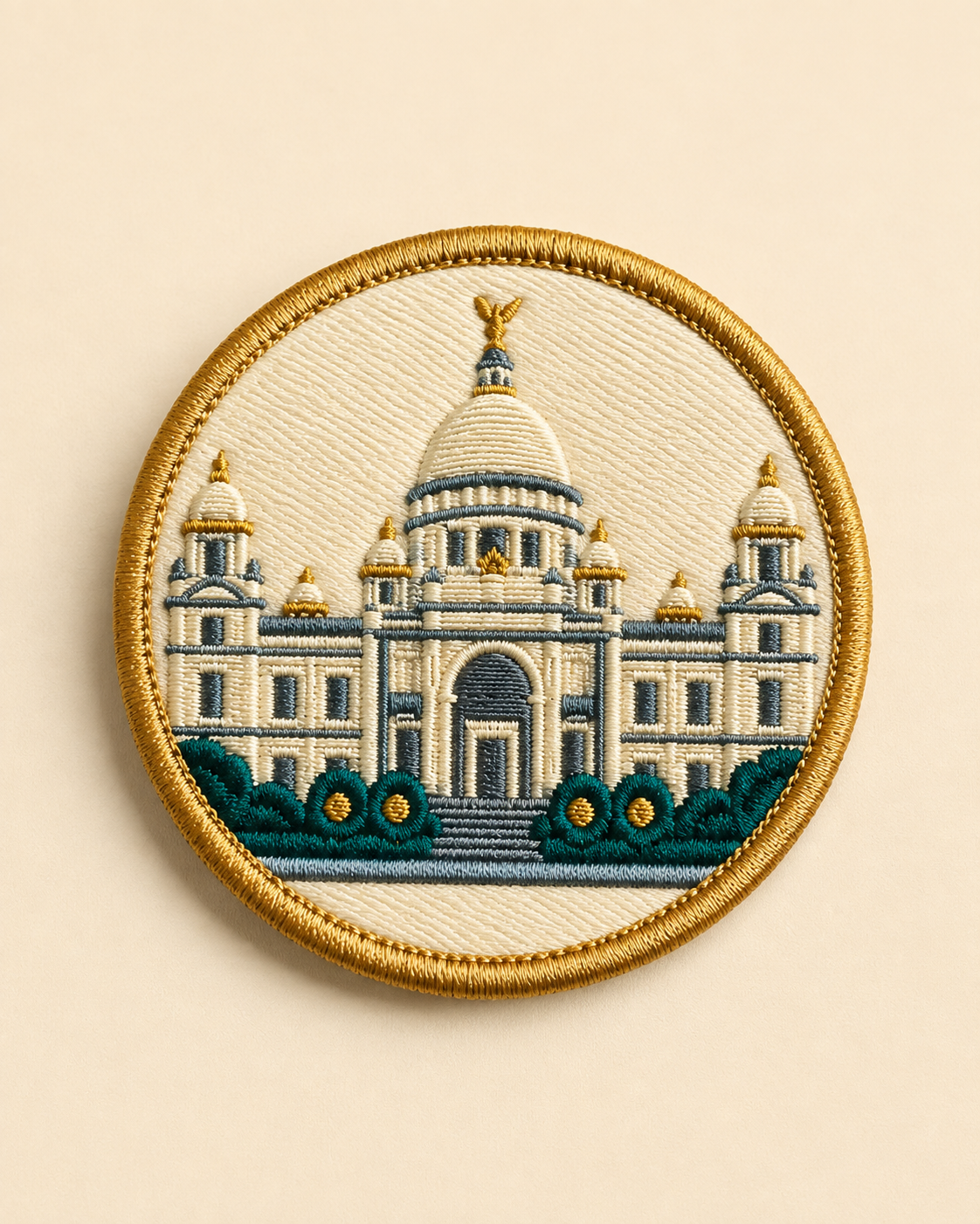 Embroidered Victoria Memorial patch