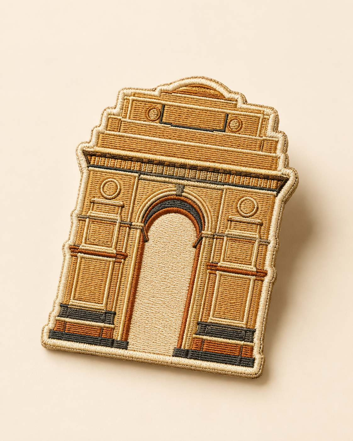Embroidered India Gate patch